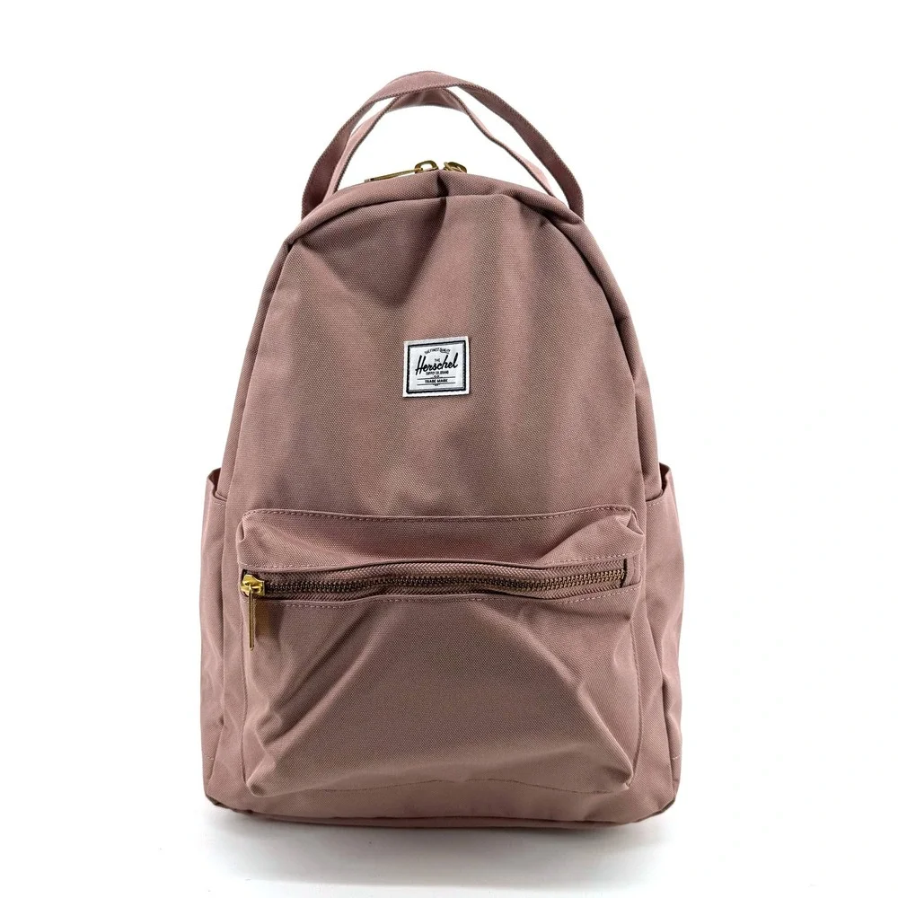 Herschel Supply Co Nova Mini Backpack Womens Ash Rose Pink Gold Zip Travel Bag